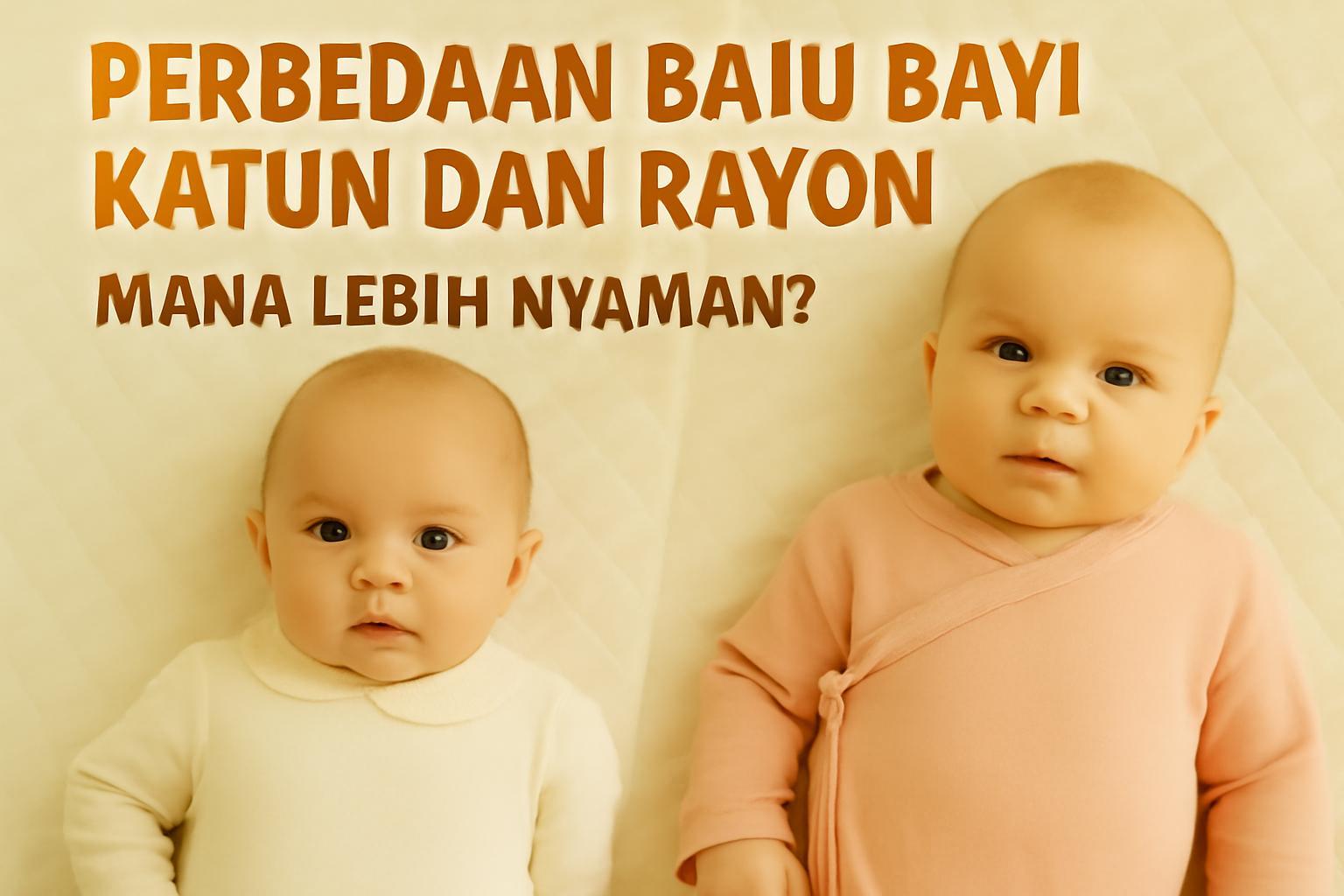 Baju Bayi Katun Rayon: Mana Lebih Nyaman?