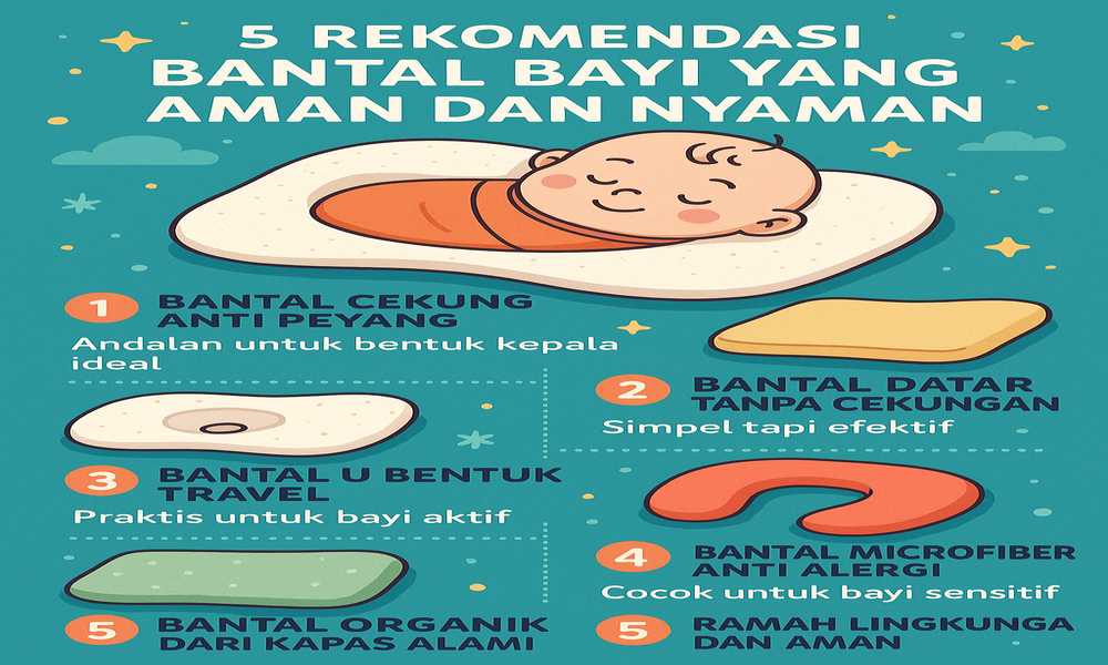Bantal Bayi yang Aman: 5 Jenis Terbaik untuk Tidur Nyenyak