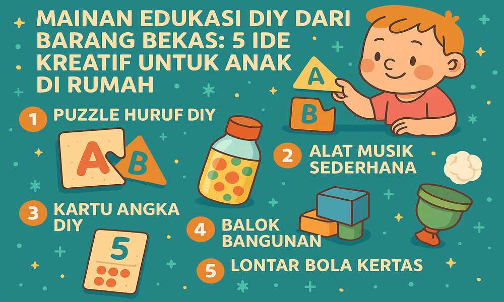 Mainan Edukasi DIY dari Barang Bekas