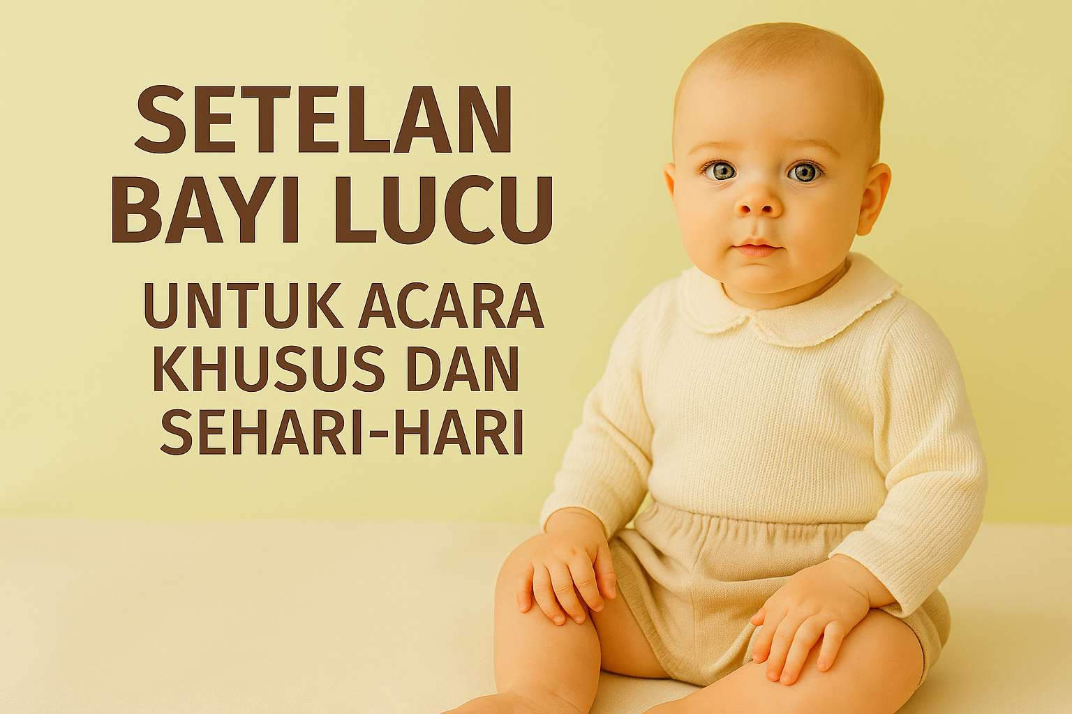Setelan Bayi Lucu untuk Acara dan Sehari-hari