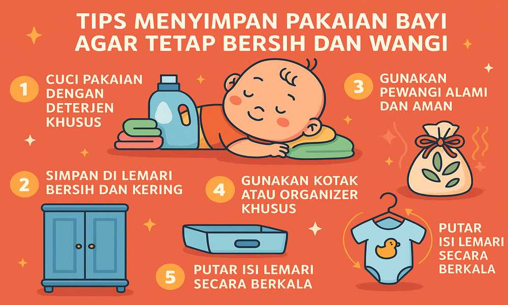 Menyimpan Pakaian Bayi: 5 Tips Agar Tetap Bersih dan Wangi