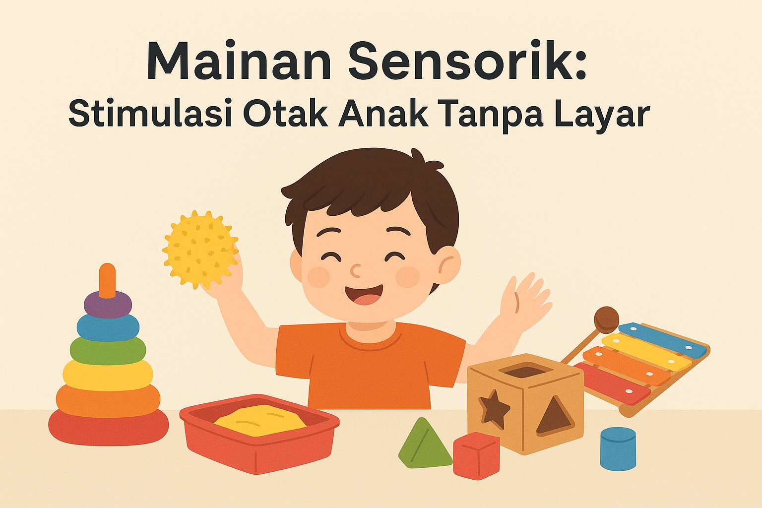 Mainan Sensorik untuk Stimulasi Otak Anak Tanpa Layar